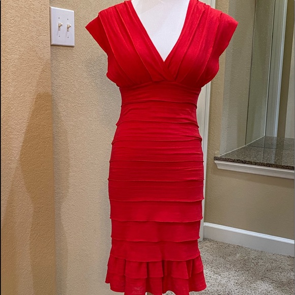 Max Studio Dresses & Skirts - Red ruffle Max Studio dress